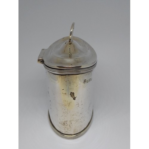 282 - A George V Georgian style silver caddy, George Nathan & Ridley Hayes, Chester 1915, height 9.5cm, we... 