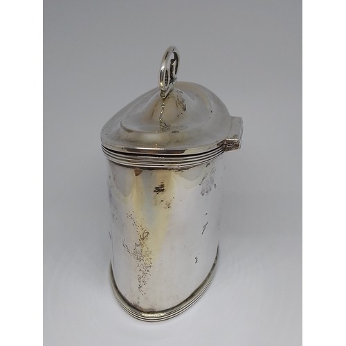 282 - A George V Georgian style silver caddy, George Nathan & Ridley Hayes, Chester 1915, height 9.5cm, we... 