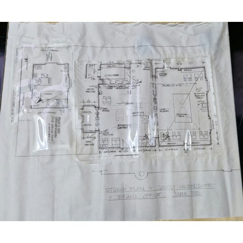 11 - Original construction drawings & stage plans from the Peter Kay series 'Phoenix Nights' & Max and Pa... 