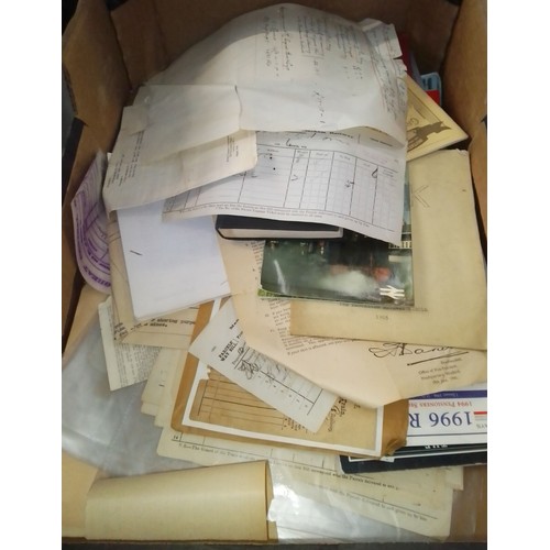 147 - A box of railway ephemera.