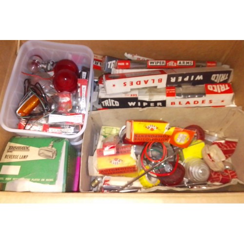 243 - A box of vintage automobilia.