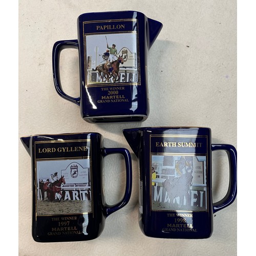 618 - Three Martell Grand National winner jugs: 2000, 1998 and 1997