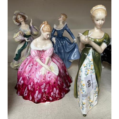 669 - Four Royal Doulton figurines