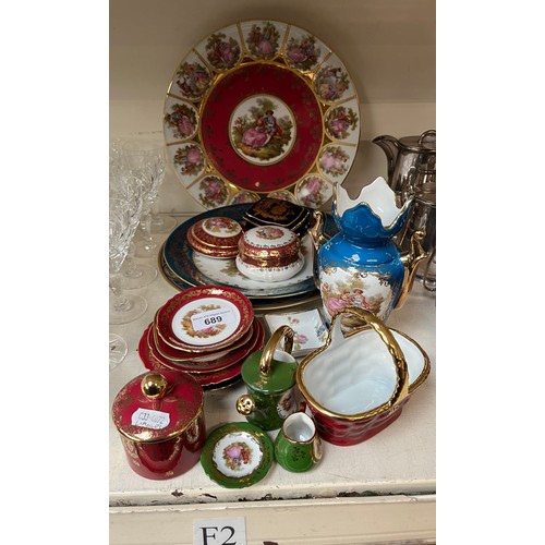 689 - 20 Limoges porcelain items