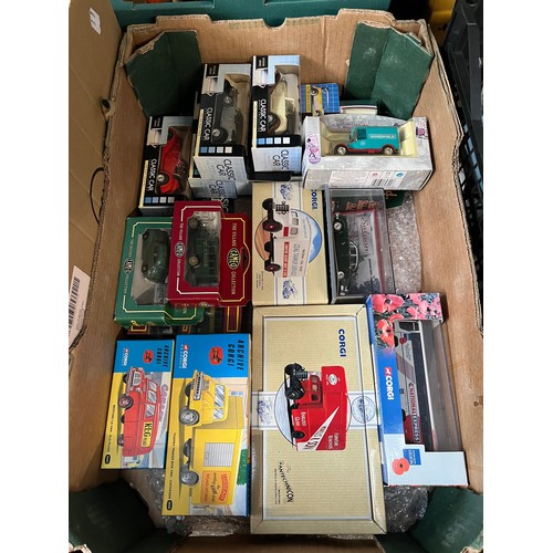 728 - 14 Corgi die-cast vehicles all boxed including Plaxton Premiere National Express Poppy Appeal Coach ... 