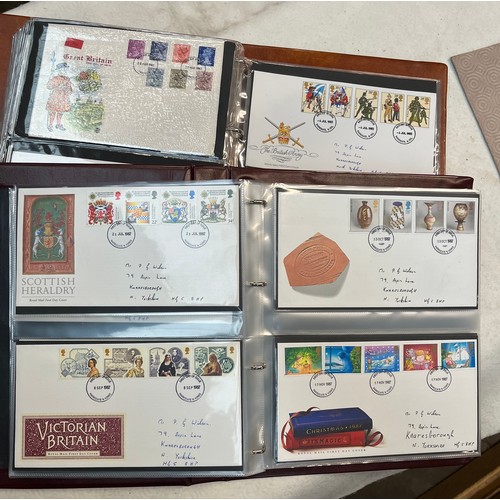 781 - 2 albums of Royal Mail FDC - approx 130