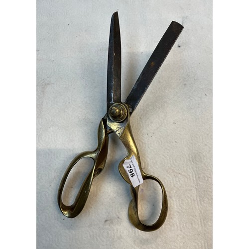 798 - Vintage Wilkinsons brass shears