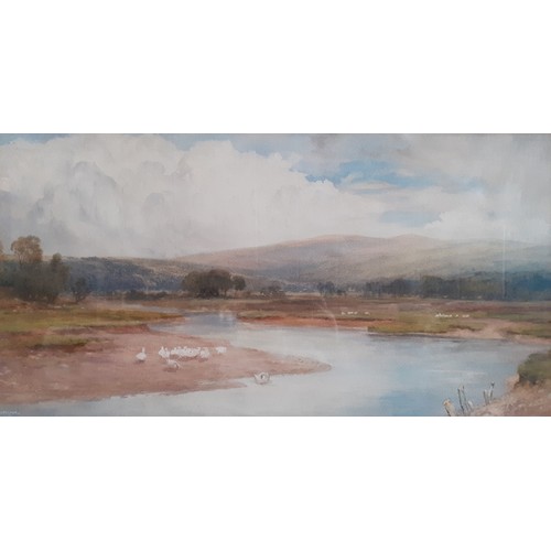 900A - Bernard Eyre-Walker (1886-1972), 'The Lowther Valley', watercolour, 63cm x 32cm, signed, glazed and ... 