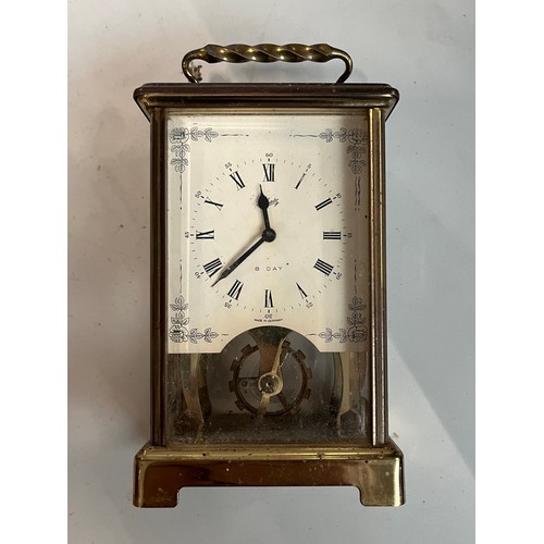 470 - A Schatz & Co 8 day skeleton clock