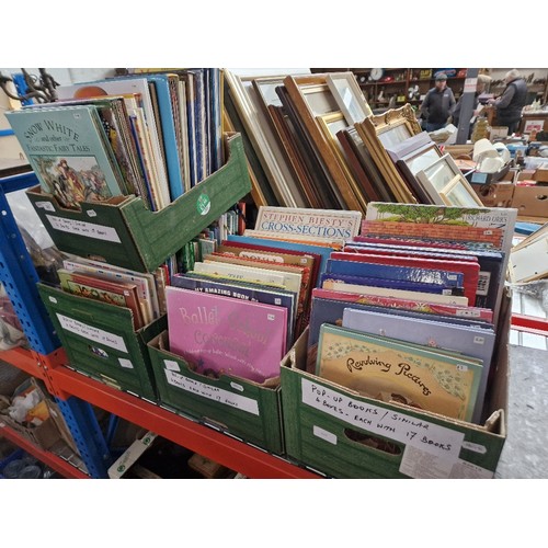 307 - Four boxes of pop-up books.