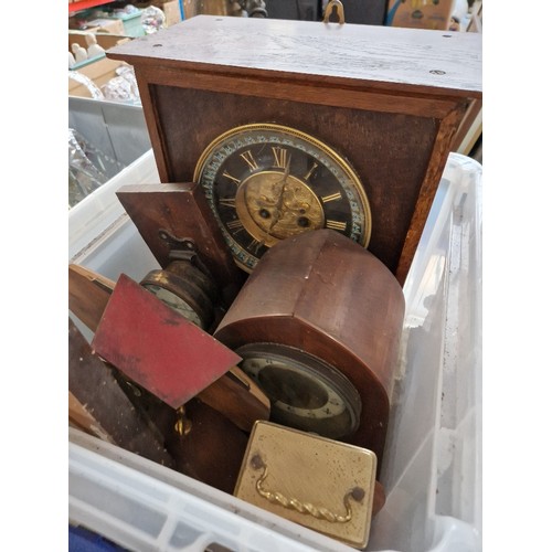 309 - A box of clocks.