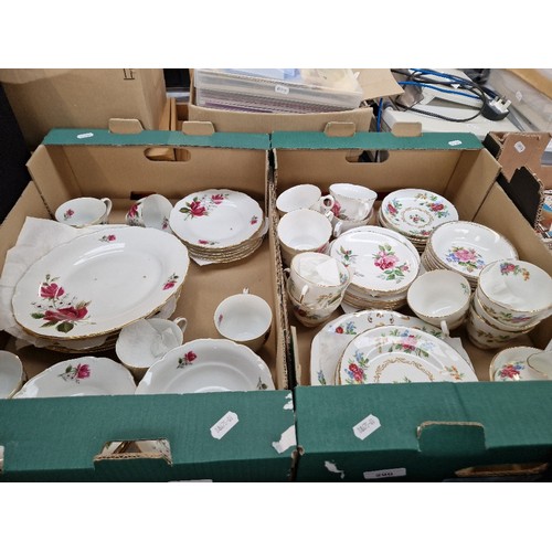 290 - Two boxes of part china tea sets.