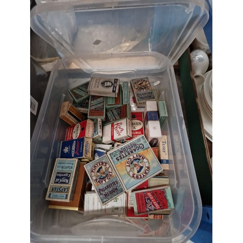 323 - A box of vintage cigarette packets.