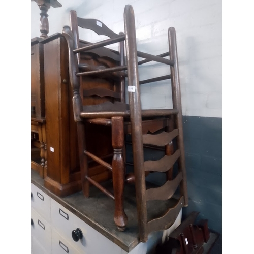 1038 - A pair of 19th century elm chairs.