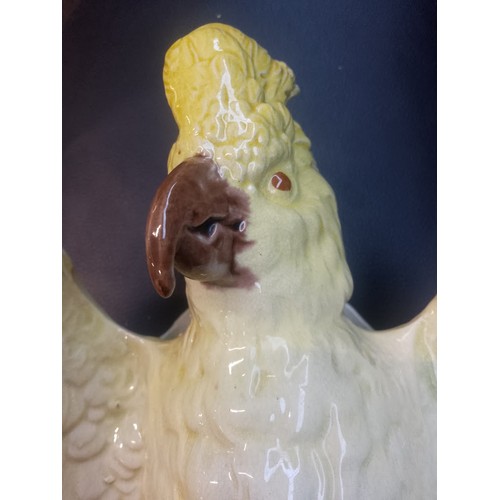 780 - A large Bretby cockatoo wall hanging figure appx 33cm