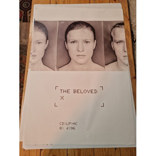 123 - A group of 24 original promo music & movie posters to include U2, The Beloved x 2, Kate Bush x 3, Ma... 