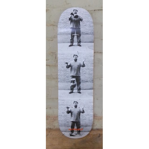 236 - A limited edition skateboard deck, Activist by Amnesty International, no. 18/20, the design featurin... 