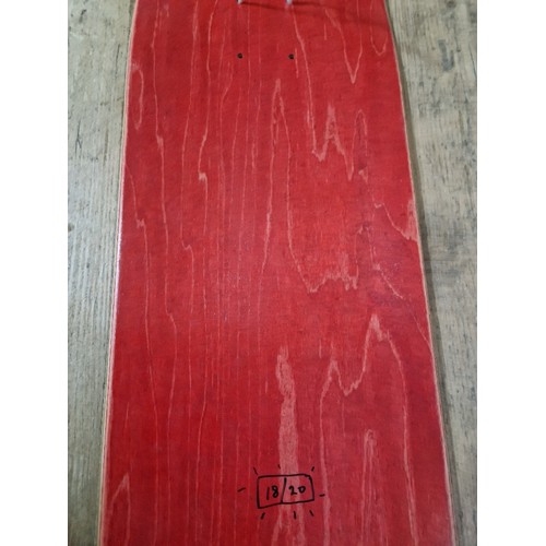 236 - A limited edition skateboard deck, Activist by Amnesty International, no. 18/20, the design featurin... 