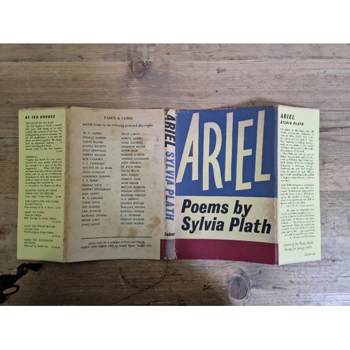 284 - Sylvia Plath, Ariel and Crossing The Water, Faber & Faber, 1965 & 1971 respectively, unclipped.