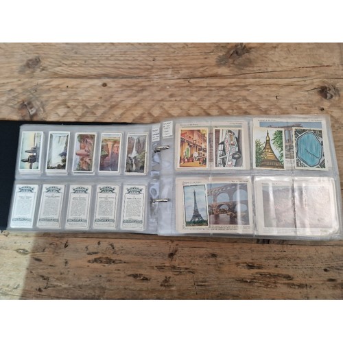 307 - Five albums of mainly assorted cigarette cards.