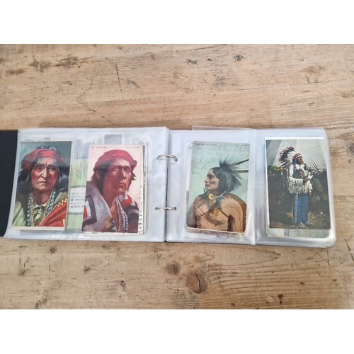 301 - Two albums of American themed collectors cards, cigarette cards including Red Indians, The Wild West... 