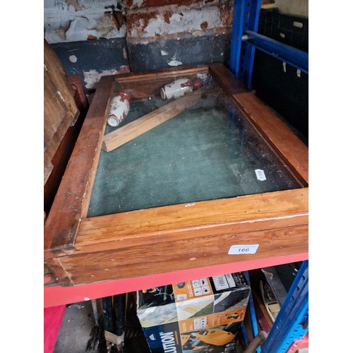 166 - A table top display cabinet.