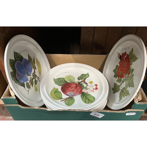 515 - 9 Portmeirion ‘Pomona’ dinner plates 26.5cm diameter