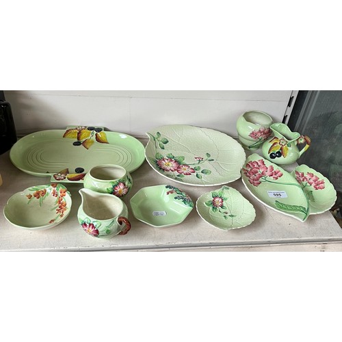 595 - 10 pieces of vintage Carlton Ware including patterns such as Blackberry, Wild Rose, Hydrangea etc. t... 