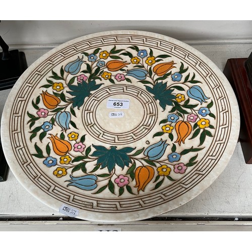 653 - A Charlotte Rhead Bursley Ware charger, 14