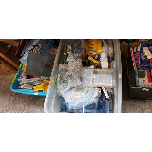 387 - Two boxes of Playmobil items.