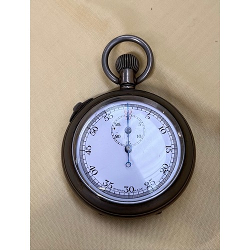 447 - A WWI military stopwatch by Mayer & Weill, dated 1917.