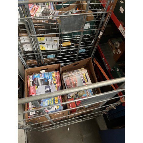 419 - Approx. 19 boxes transport vintage magazines including Bus & Coach, Buses Extra, Trucking, Vintage R... 