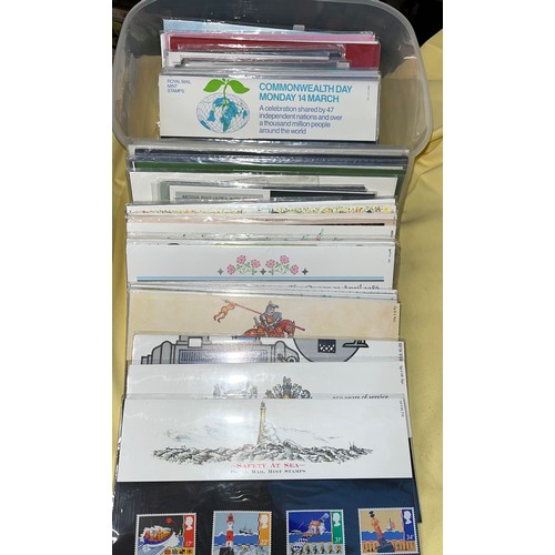 488 - 60 Royal Mail presentation packs of mint stamps