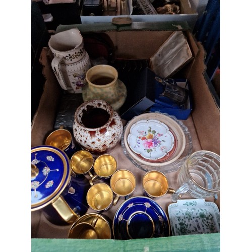 248 - A mixed lot comprising Carlton Ware coffee set, silver plated items, mixed ceramics and glass, etc.