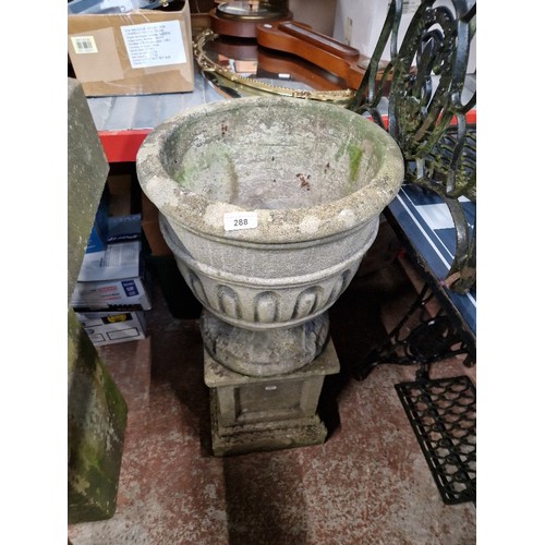 288 - A 3 piece urn.