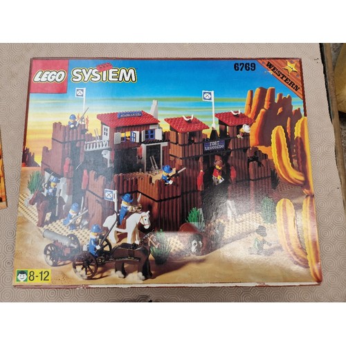 56 - Lego System 6769 - Western together with Binatone TV Master MK IV 01-4974 console and 2 vintage bear... 