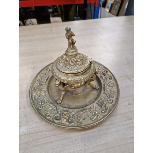 238 - A Victorian style silver plated table centrepiece with cut glass fruit bowl and 3 detachable nut bow... 