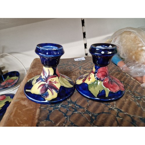 436 - Six pieces of Moorcroft pottery.