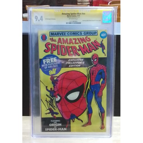 101 - Marvel Comics, Amazing Spider-Man, Exclusive Collectors Edition, signed by Stan Lee, CGC Signature S... 