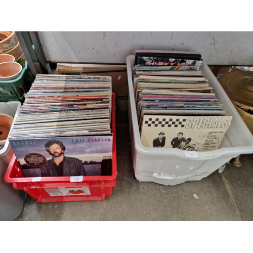 110 - 2 boxes of rock LPs