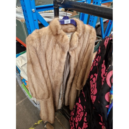 160 - A full length mink coat.