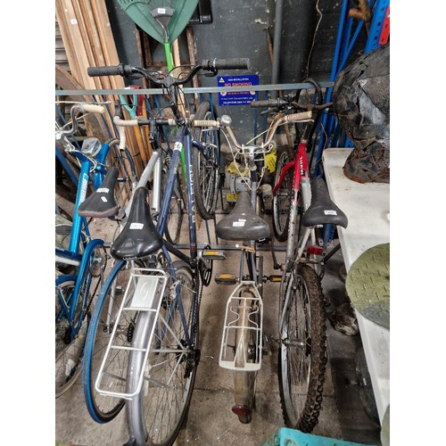 218 - 3 assorted bikes comprising of a gents Raleigh, ladies Dawes & another gents bike.