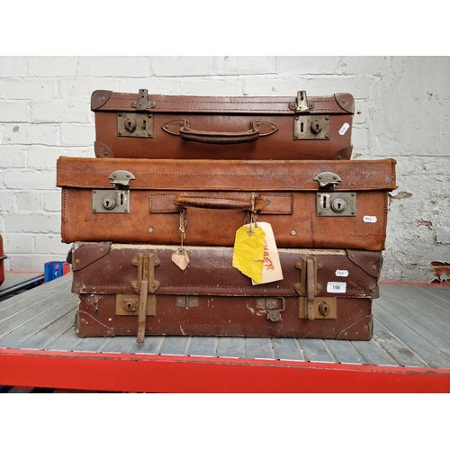 196 - Three vintage Travel Cases