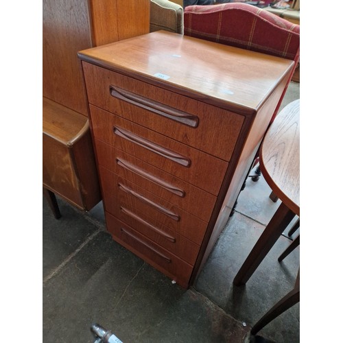 933 - A mid 20th century G Plan 'Fresco' teak chest of drawers.