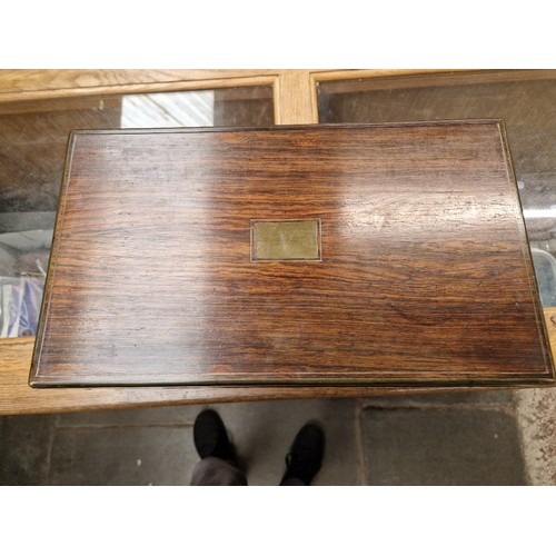 13 - A 19th century rosewood writing slope.