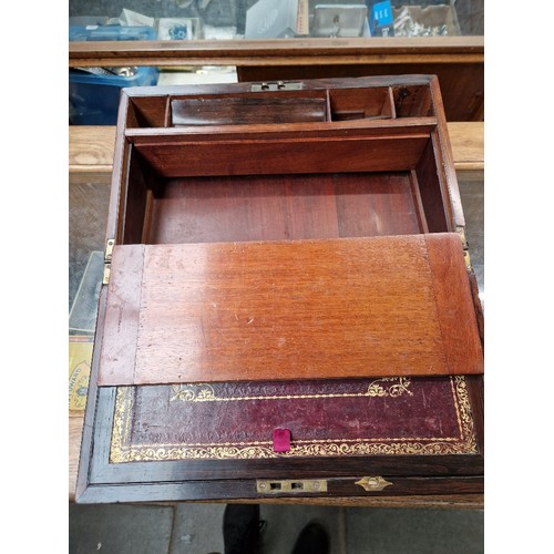 13 - A 19th century rosewood writing slope.