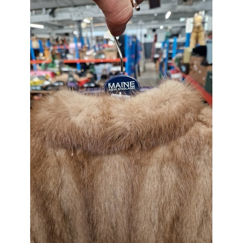 160 - A full length mink coat.