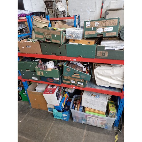 162 - Approx. 18 boxes of miscellaneous to include ceramics, glass ware, storage jars, cherished teddies, ... 