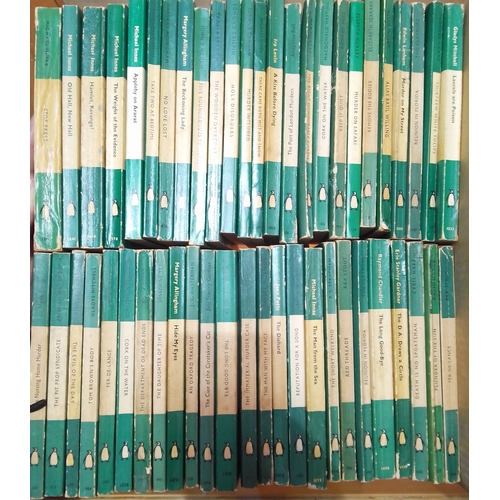 130 - Penguin Books, approximately 123 mainly Mystery & Crime series, green and white covers, circa 1930s ... 