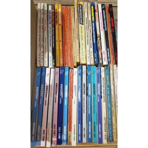 170 - Approximately 106 issues of pulp fiction magazines Amazing Stories, Fact & Science Fiction, Amazing ... 